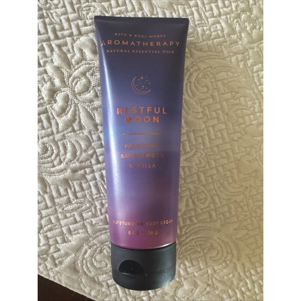 Bath & Body Works Aromatherapy RESTFUL MOON Moisturizing Body Cream-8 OZ NEW